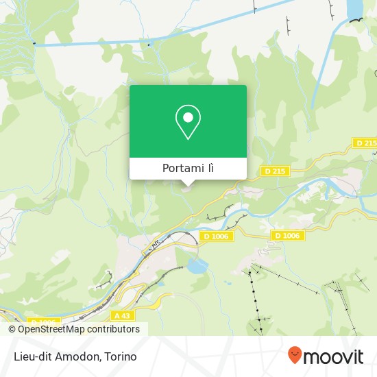 Mappa Lieu-dit Amodon