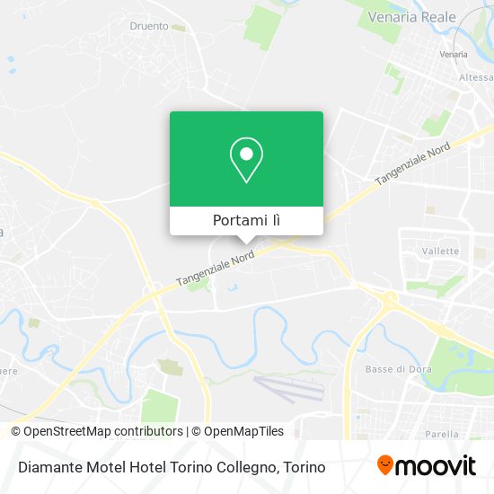 Mappa Diamante Motel Hotel Torino Collegno