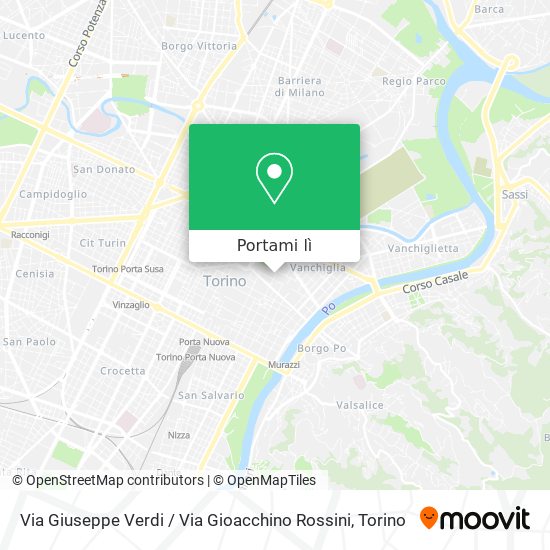 Mappa Via Giuseppe Verdi / Via Gioacchino Rossini