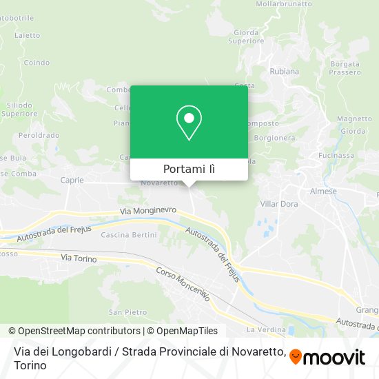 Mappa Via dei Longobardi / Strada Provinciale di Novaretto