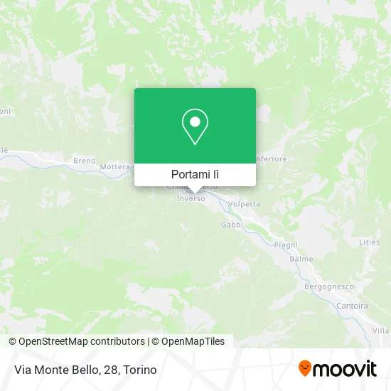 Mappa Via Monte Bello, 28