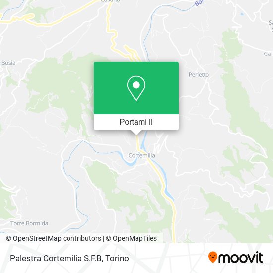 Mappa Palestra Cortemilia S.F.B