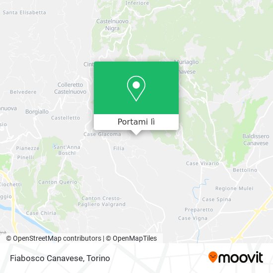 Mappa Fiabosco Canavese