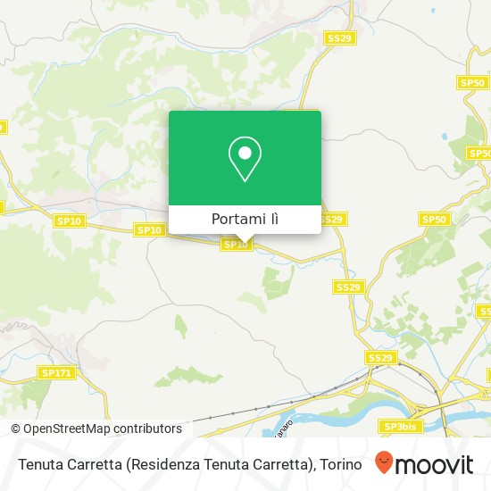 Mappa Tenuta Carretta (Residenza Tenuta Carretta)