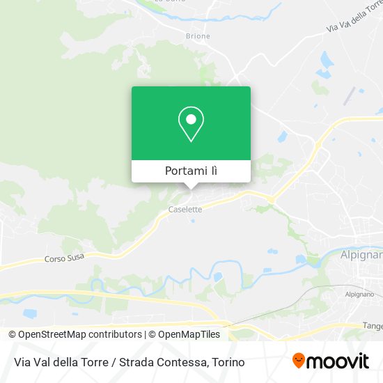 Mappa Via Val della Torre / Strada Contessa