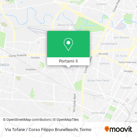 Mappa Via Tofane / Corso Filippo Brunelleschi