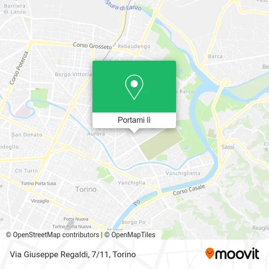 Mappa Via Giuseppe Regaldi, 7/11