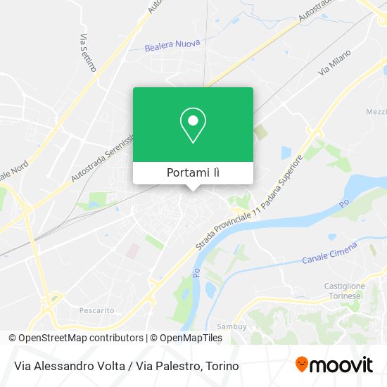 Mappa Via Alessandro Volta / Via Palestro