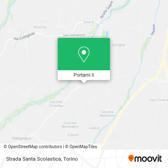 Mappa Strada Santa Scolastica