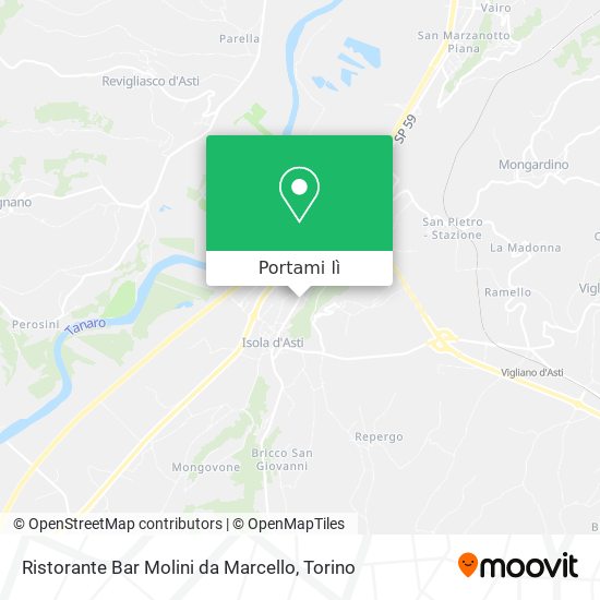 Mappa Ristorante Bar Molini da Marcello