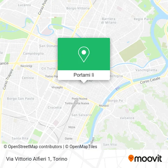 Mappa Via Vittorio Alfieri  1