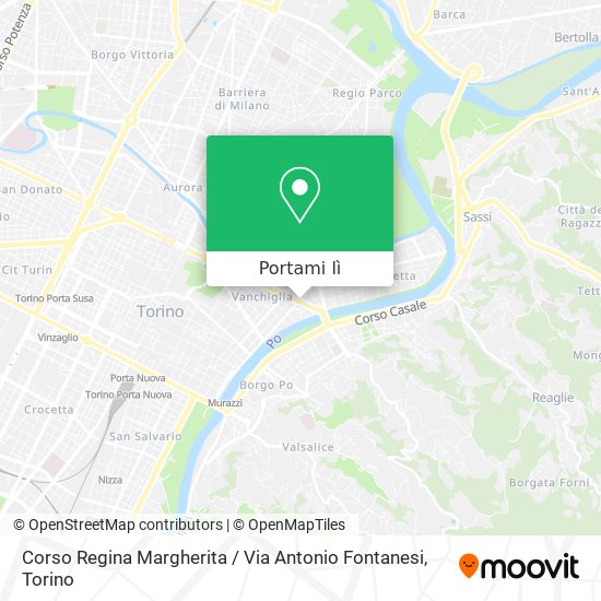 Mappa Corso Regina Margherita / Via Antonio Fontanesi