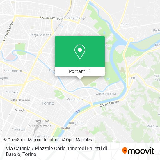 Mappa Via Catania / Piazzale Carlo Tancredi Falletti di Barolo