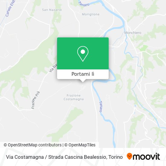 Mappa Via Costamagna / Strada Cascina Bealessio