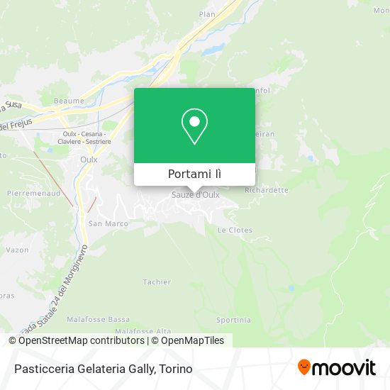 Mappa Pasticceria Gelateria Gally