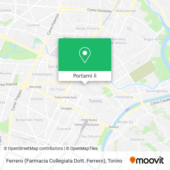 Mappa Ferrero (Farmacia Collegiata Dott. Ferrero)