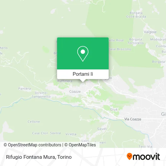 Mappa Rifugio Fontana Mura