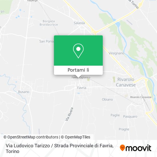 Mappa Via Ludovico Tarizzo / Strada Provinciale di Favria