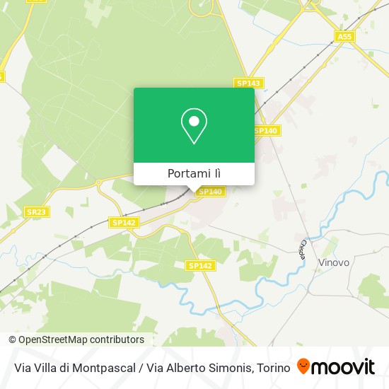 Mappa Via Villa di Montpascal / Via Alberto Simonis