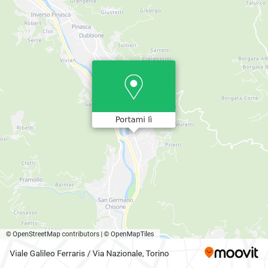 Mappa Viale Galileo Ferraris / Via Nazionale