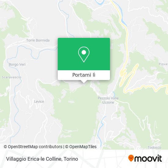 Mappa Villaggio Erica-le Colline