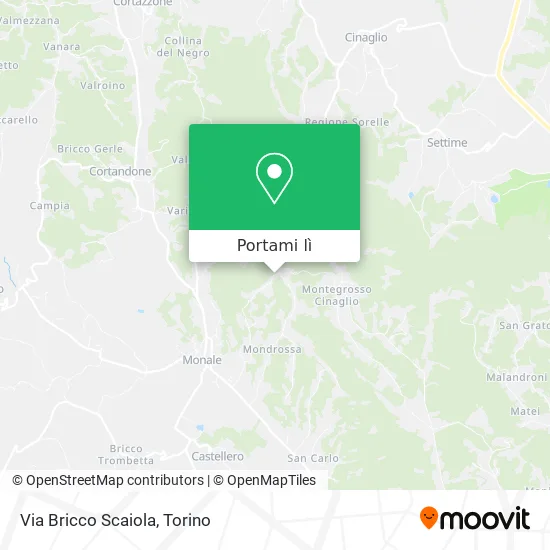 Mappa Via Bricco Scaiola