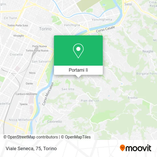 Mappa Viale Seneca, 75