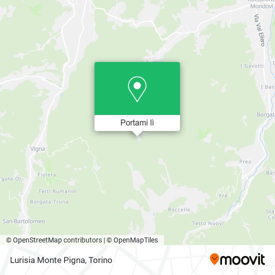 Mappa Lurisia Monte Pigna