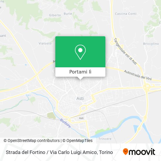 Mappa Strada del Fortino / Via Carlo Luigi Amico