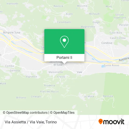 Mappa Via Assietta / Via Vaie