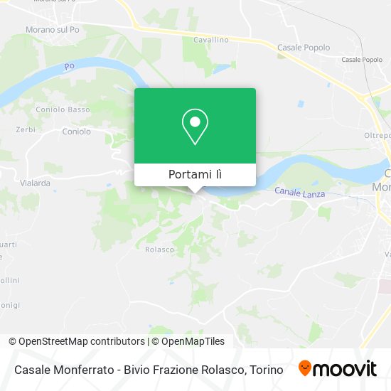 Mappa Casale Monferrato - Bivio Frazione Rolasco