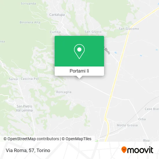 Mappa Via Roma, 57