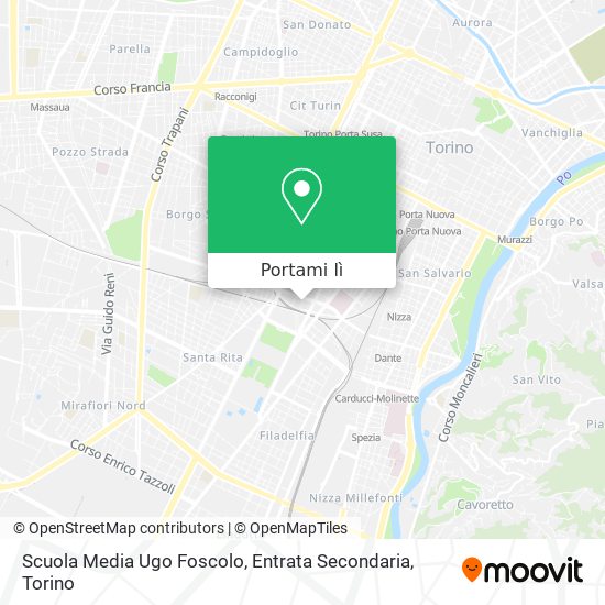 Mappa Scuola Media Ugo Foscolo, Entrata Secondaria