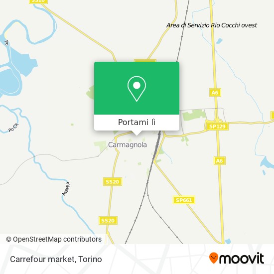 Mappa Carrefour market