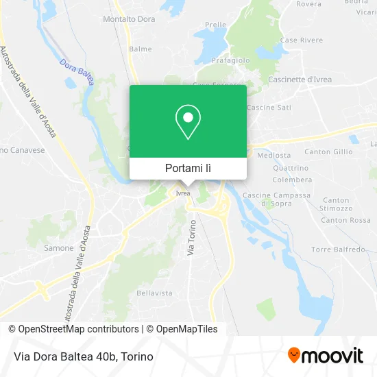 Mappa Via Dora Baltea  40b