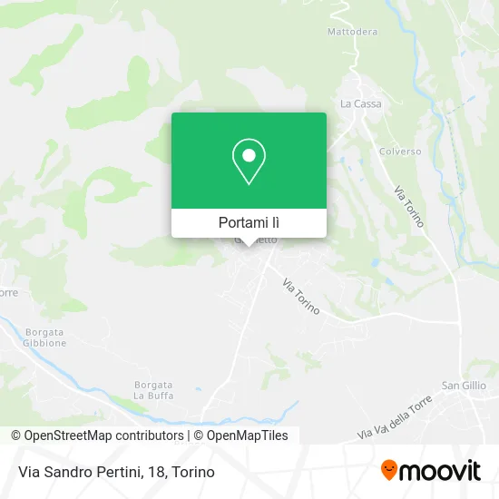 Mappa Via Sandro Pertini, 18
