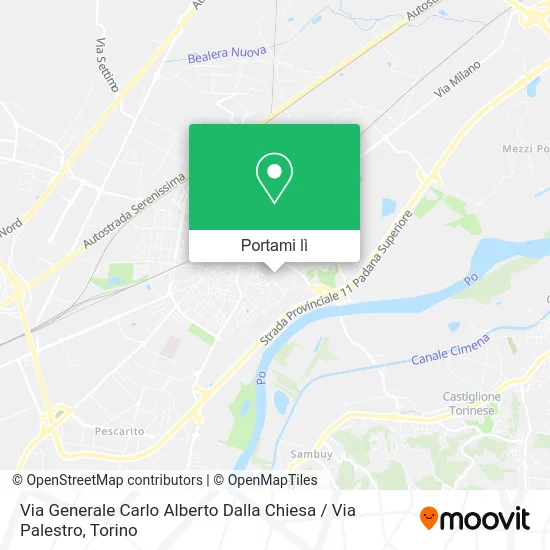 Mappa Via Generale Carlo Alberto Dalla Chiesa / Via Palestro