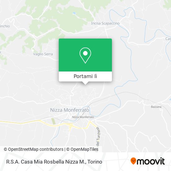 Mappa R.S.A. Casa Mia Rosbella Nizza M.