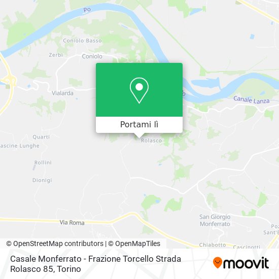 Mappa Casale Monferrato - Frazione Torcello Strada Rolasco 85