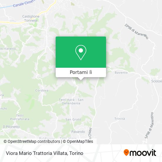 Mappa Viora Mario Trattoria Villata
