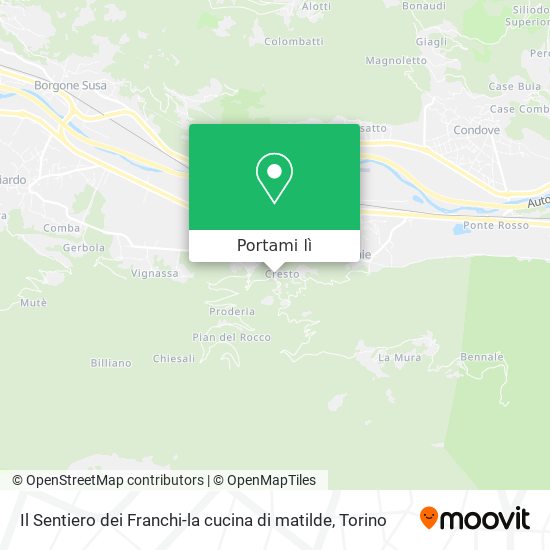 Mappa Il Sentiero dei Franchi-la cucina di matilde