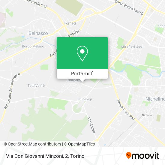 Mappa Via Don Giovanni Minzoni, 2