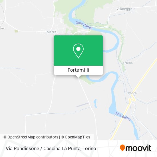Mappa Via Rondissone / Cascina La Punta