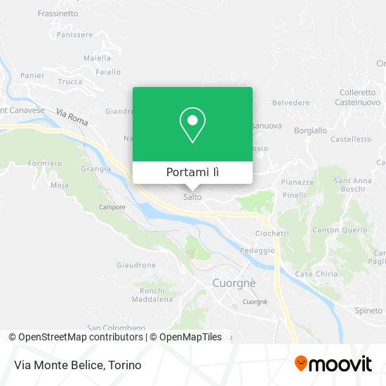 Mappa Via Monte Belice