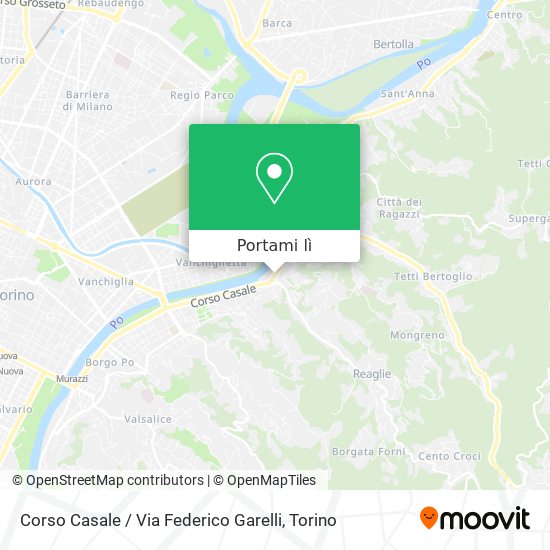 Mappa Corso Casale / Via Federico Garelli