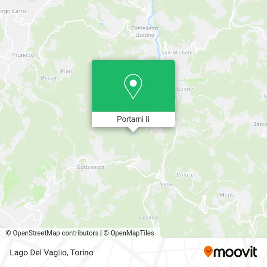 Mappa Lago Del Vaglio