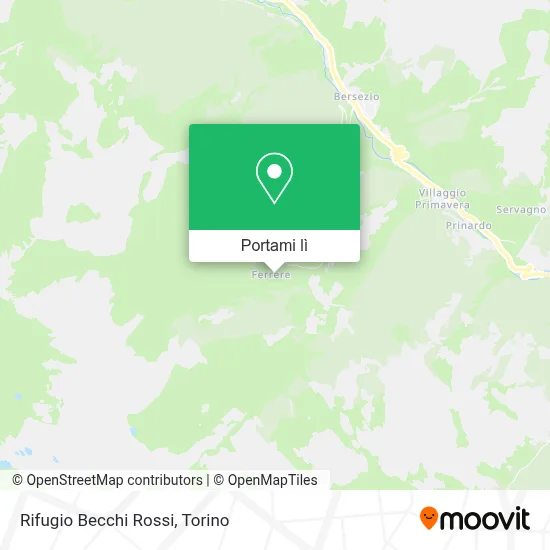 Mappa Rifugio Becchi Rossi