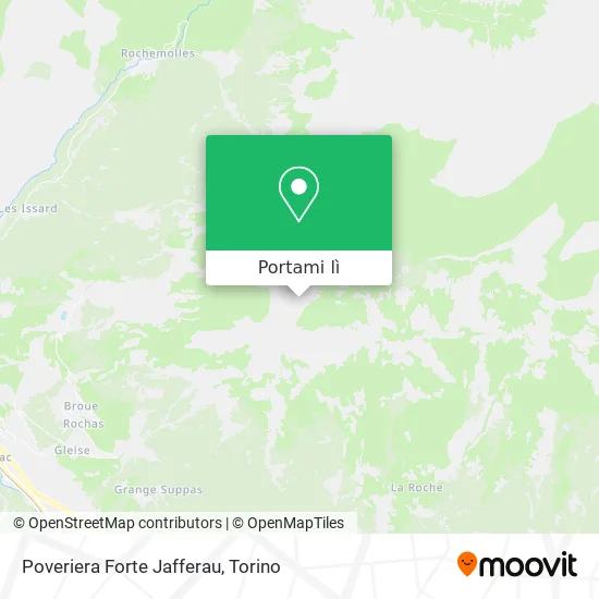 Mappa Poveriera Forte Jafferau