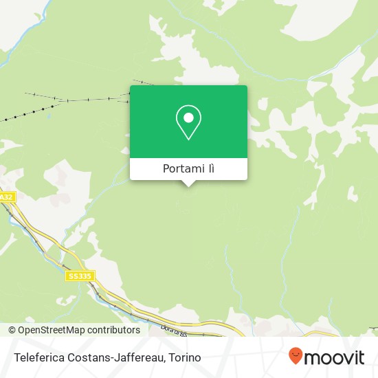 Mappa Teleferica Costans-Jaffereau