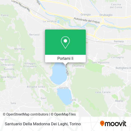 Mappa Santuario Della Madonna Dei Laghi